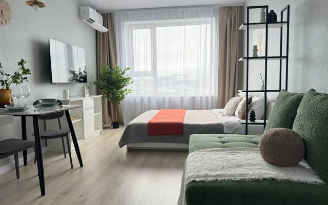 Квартира Стильная Cтудия с Видом на Золотой Мост