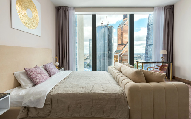 Sky Moscow City s shikarnim vidom na vse bashni Moskva city Apartments