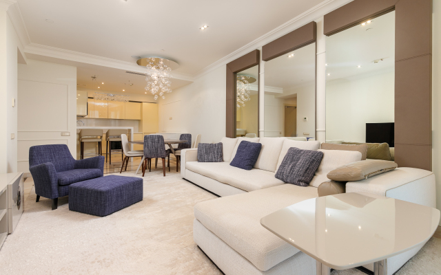Karat Hyatt s 2 spalnyami i vidom na more Apartments
