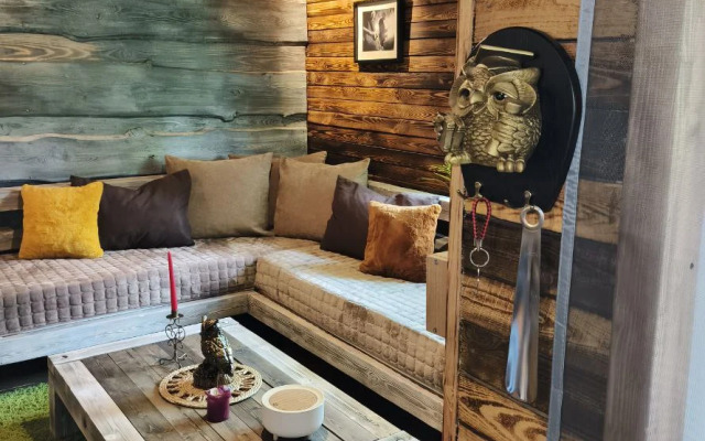 Частный дом в лесу у реки