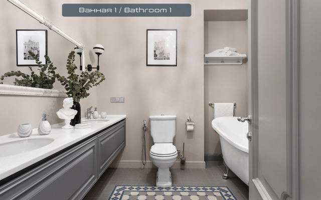 Дизайнеpские апартаменты с балконом на Pубинштейна