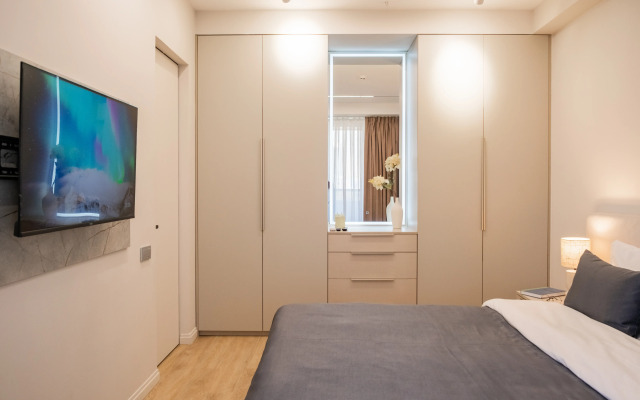 Апартаменты Стильные с шикарным видом на город