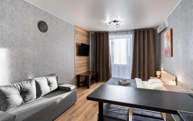 Odnokomnatnyye apartamenty-studiya v novom zhilom komplekse Kristall Apartments