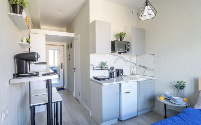 Квартира студия с дизайнерским ремонтом