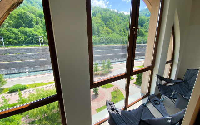 Однокомнатная квартира с Видом на Горы в 300м от Подъёмника