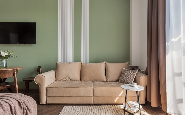 JN Apartments Dizajnerskaya vidovaya studiya s balkonom Flat