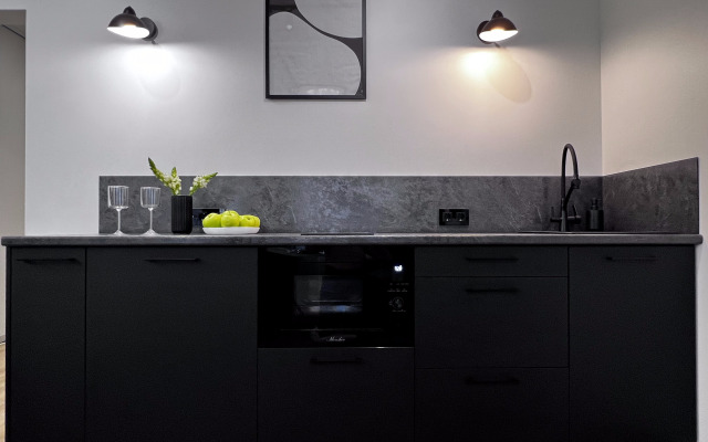 Vidovaya studiya s khammamom u reki Apartments