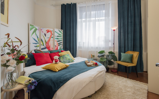 Квартира GM Apartments Стильная Трехкомнатная на Бульварном кольце