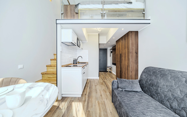 Novaya uyutnaya studiya na Prilukskoy Apartments