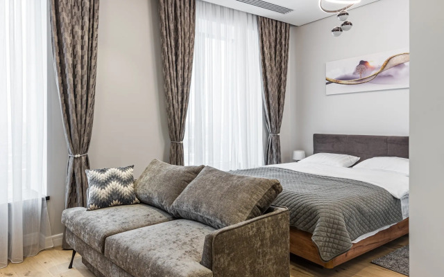 Flat Inn v ZHK dom "Chkalov" 15 etazh na Kurskom Vokzale Apartments
