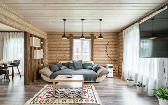 Частный дом Уютный с русской баней