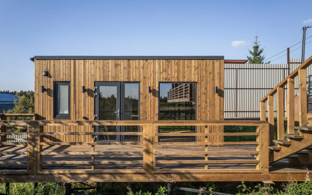 Частный Дом с Видом на Закат и Панорамной Баней