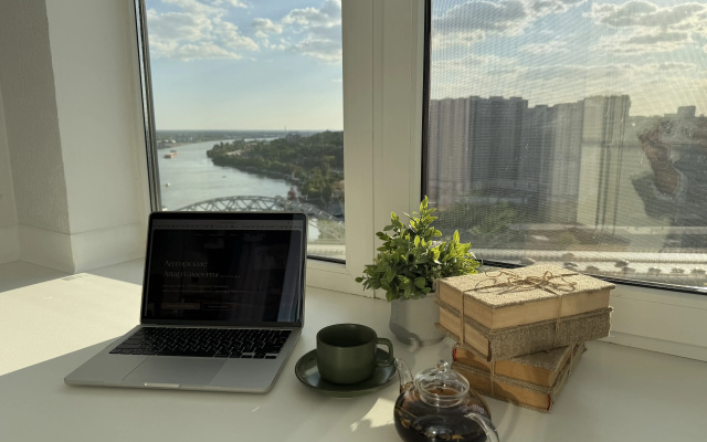 Apartamenty v ZK Belyj Angel s sikarnym vidom na reku Don