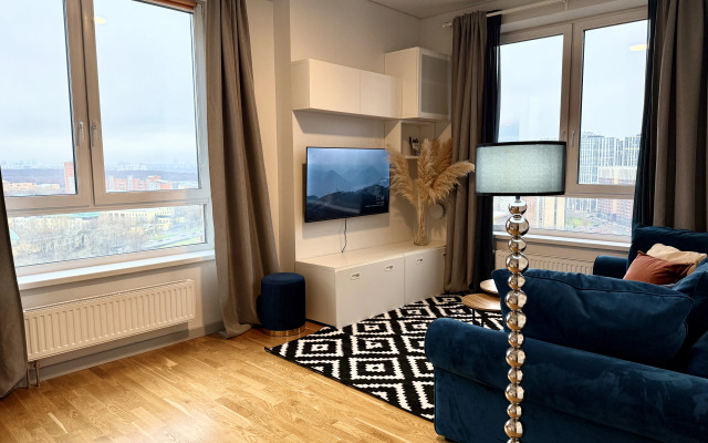 Апартаменты для 6 гостей с видом на Москва-Сити