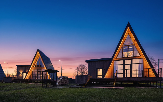 Частный дом С баней и террасой