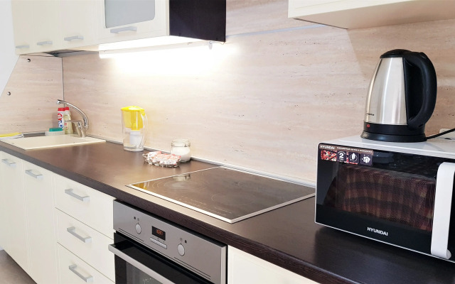 1-комн. апартаменты в ЖК "Новин" с большой кроватью