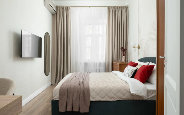 Квартира GM Apartments Легендарная Двушка на Тверской у Садово-Триумфального Сквера