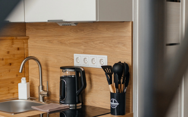 Апартаменты ApartH с видом на город и камином