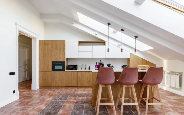 Апартаменты Hermitage Mansard 170 кв.м напротив Дворцовой Площади с Видом на Эрмитаж