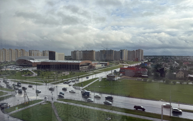 Uyutnaya odnushka s vidom na Olimpiyskiy park Flat