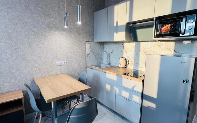 3kh mestnye apartamenty s balkonom i basseynom Apartments