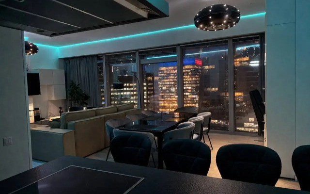 Апартаменты Sky City Moscow 51 Этаж с Видом на Башни