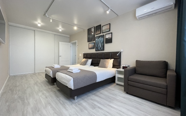 Апартаменты Fresh двухкомнатные с 2 спальнями и ванной