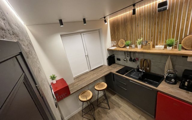 Vidovaya Dizaynerskaya 2kh-Komnatnaya V Stile Loft Flat