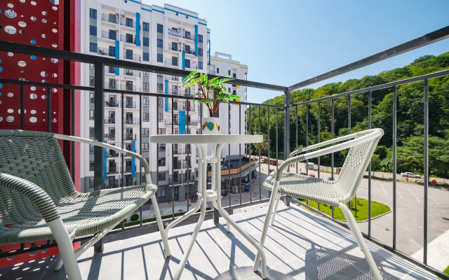 Uyutnaya i novaya studiya v Kudepste Apartments