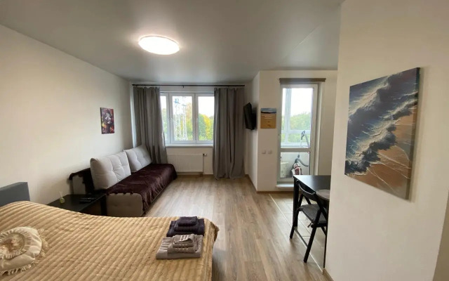 Квартира у Петровны, Студия с кофемашиной