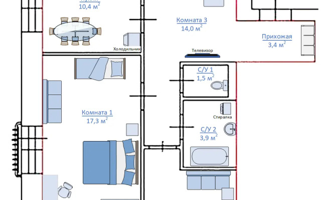 Апартаменты Трешка в Завидово: Солнечная 88