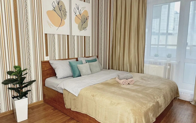 Квартира Светлая Однокомнатная на Челюскинцев 2Б