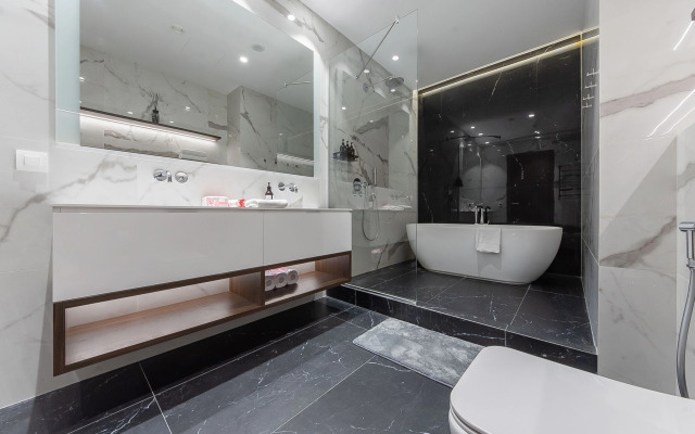 Апартаменты Москва Сити трех комнатные угловой вид