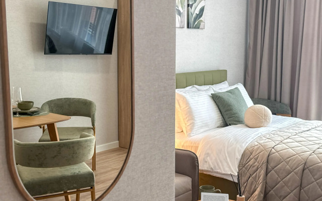 Квартира Грин-стильная дизайнерская в ЖК Самолет