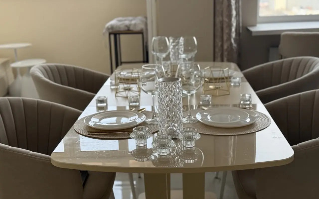 Апартаменты Атмосфера Комфорта Студия Космос с Дизайнерским Ремонтом