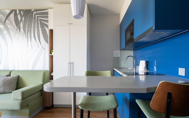V otele s vidom na more. Kosmos 522 Apartments