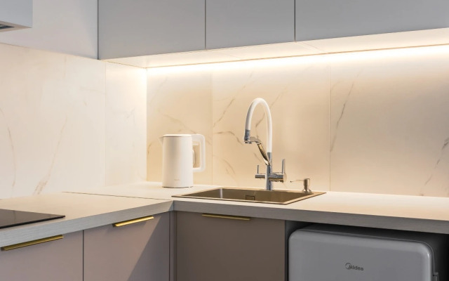 Квартира студия Птицы с роскошной панорамной лоджией