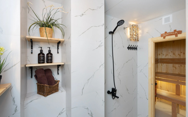 Квартира с cауной и камином Лофт Петербурга Кремль Центр Аквапарк