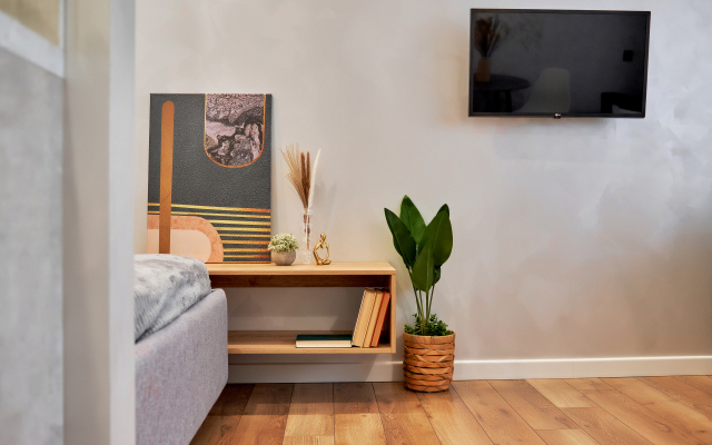 Квартира Aparts Pro Дизайнерская видовая студия у Волги в ЖК Галактика на 20 этаже