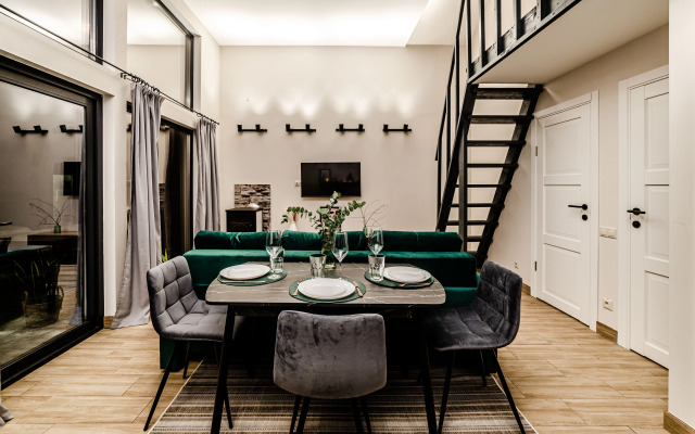 Частный Дом Барнхаус №1 с дровяной баней и горячей купелью, на 7 госте