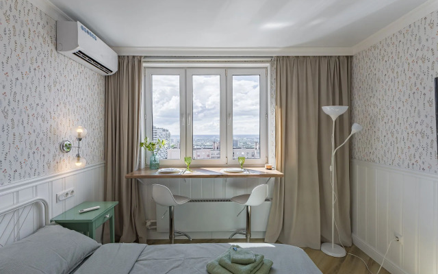 Квартира Студия с видом на реку, уходящую вдаль