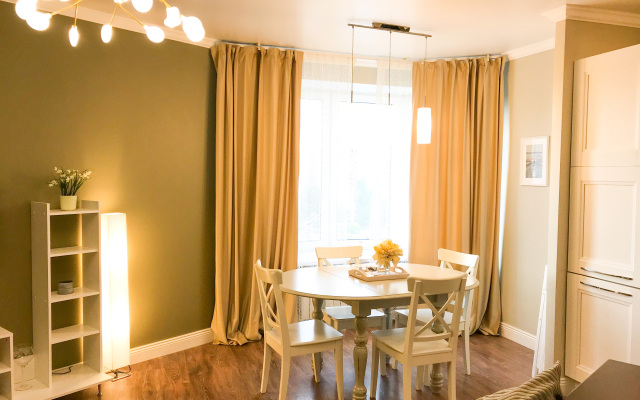 Апартаменты Красивая трехкомнатная с европланировкой