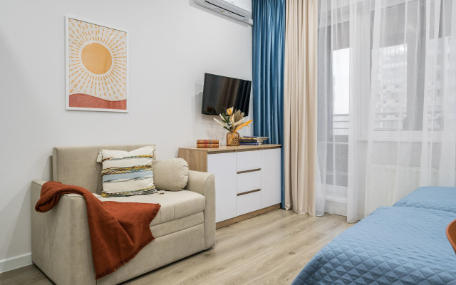 Квартира Teplo Apartments Студия на Среднерогатской Улица 11