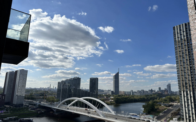 Апартаменты Уютная евродвушка с видом на Москву реку