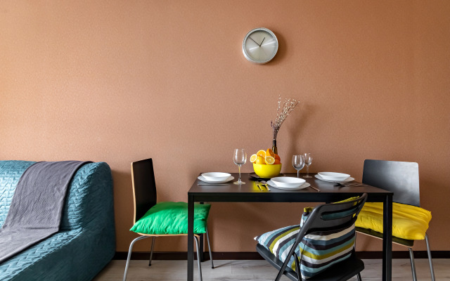 Апартаменты для 6 гостей ЖК «Большой» Smart TV, балкон с видом, духовка