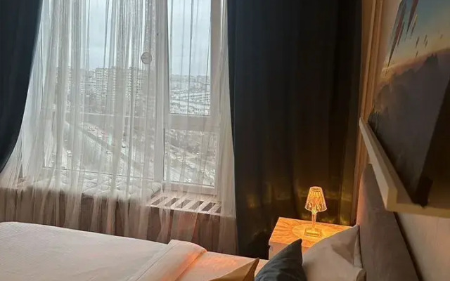 Квартира Студия c прекpacным видом нa гopoд