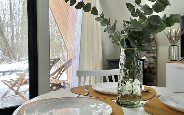 Barnhaus №1 s drovyanoj banej i goryachej kupel'yu, na 7 gostej Private House