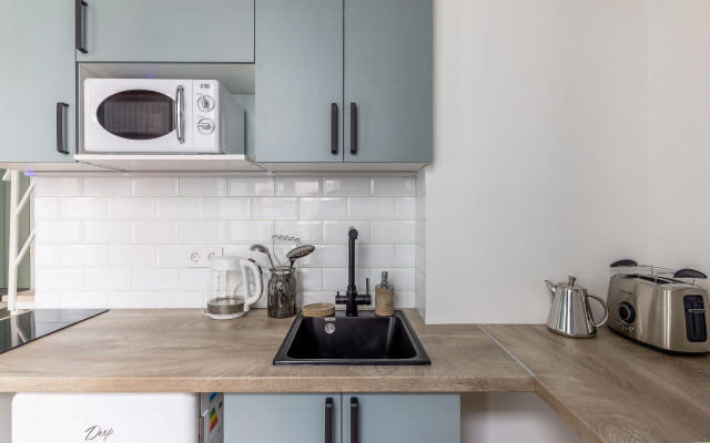 Квартира Современная Студия с Видом на Город