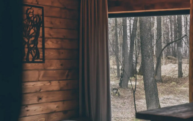 Частный дом Домик в лесу с чаном и баней