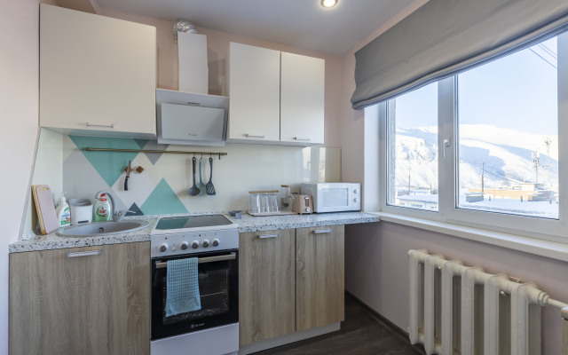 S vidom na ozero i gory Flat